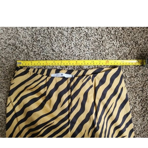 W Concept, Animal Print, Tiger Stripe Women's Pants - Picture 4 of 6
